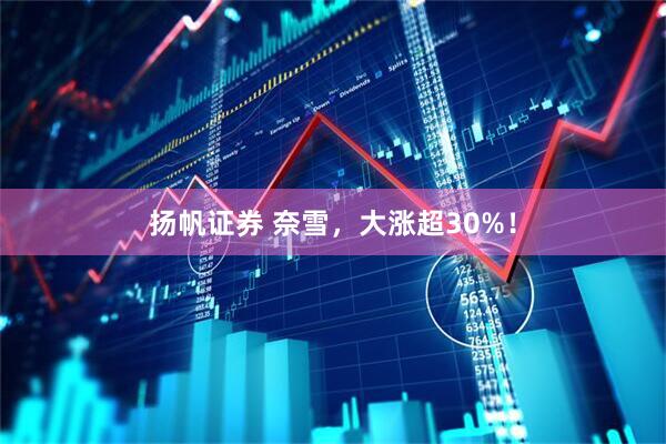 扬帆证券 奈雪，大涨超30%！